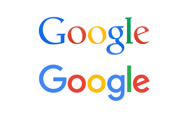 Google: logo antigo e novo logo