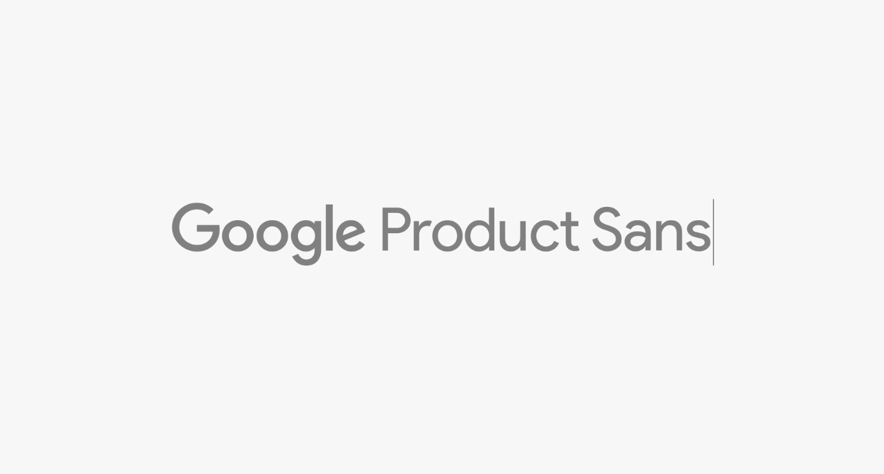 Product Sans Google